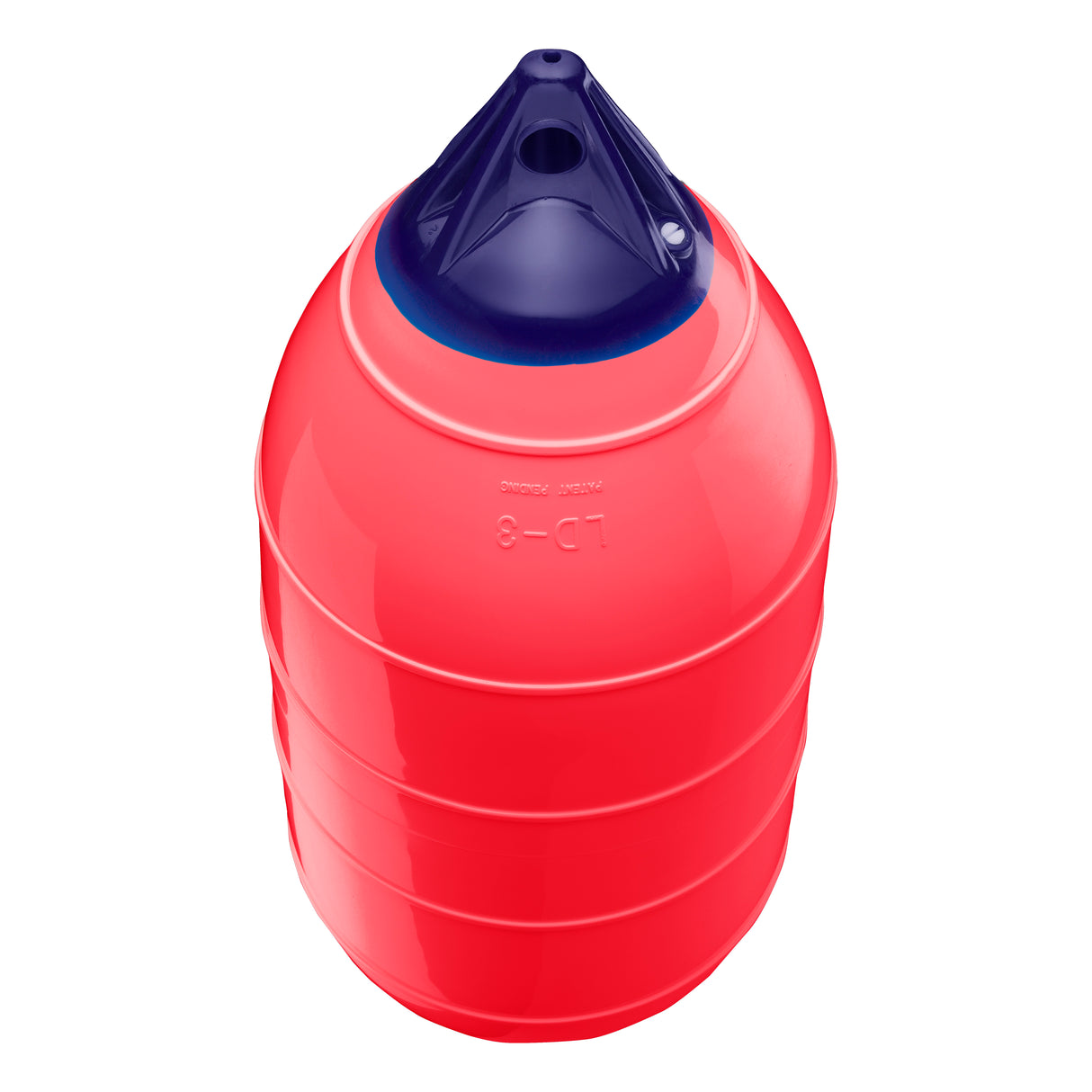 Red inflatable low drag buoy, Polyform LD-3 angled shot