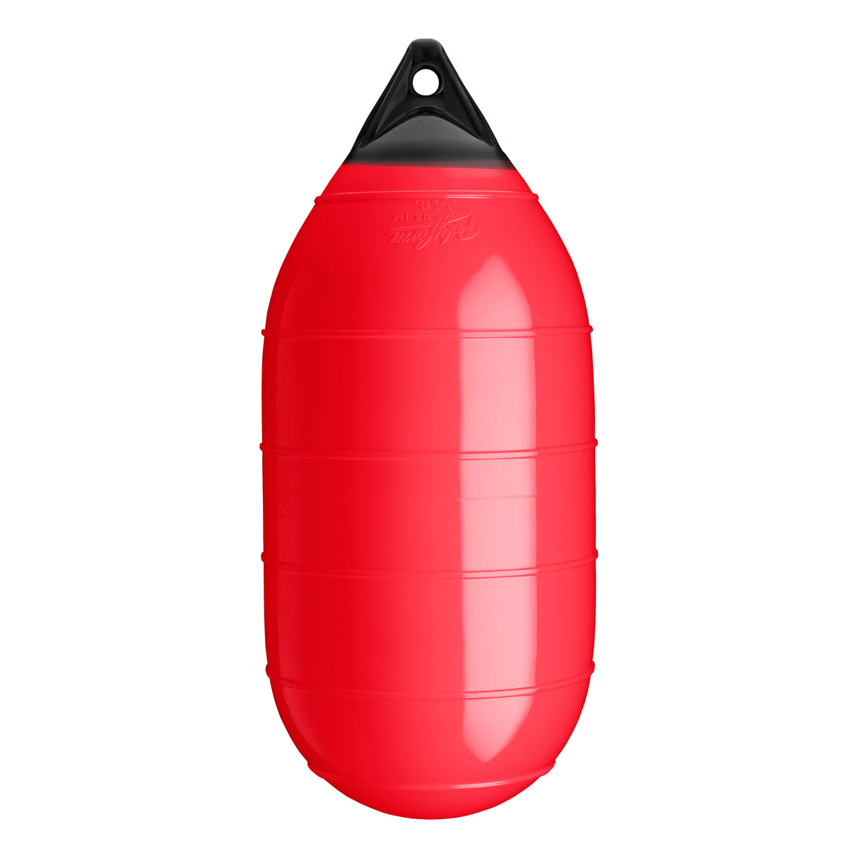 Red low drag buoy with Black-Top, Polyform LD-3