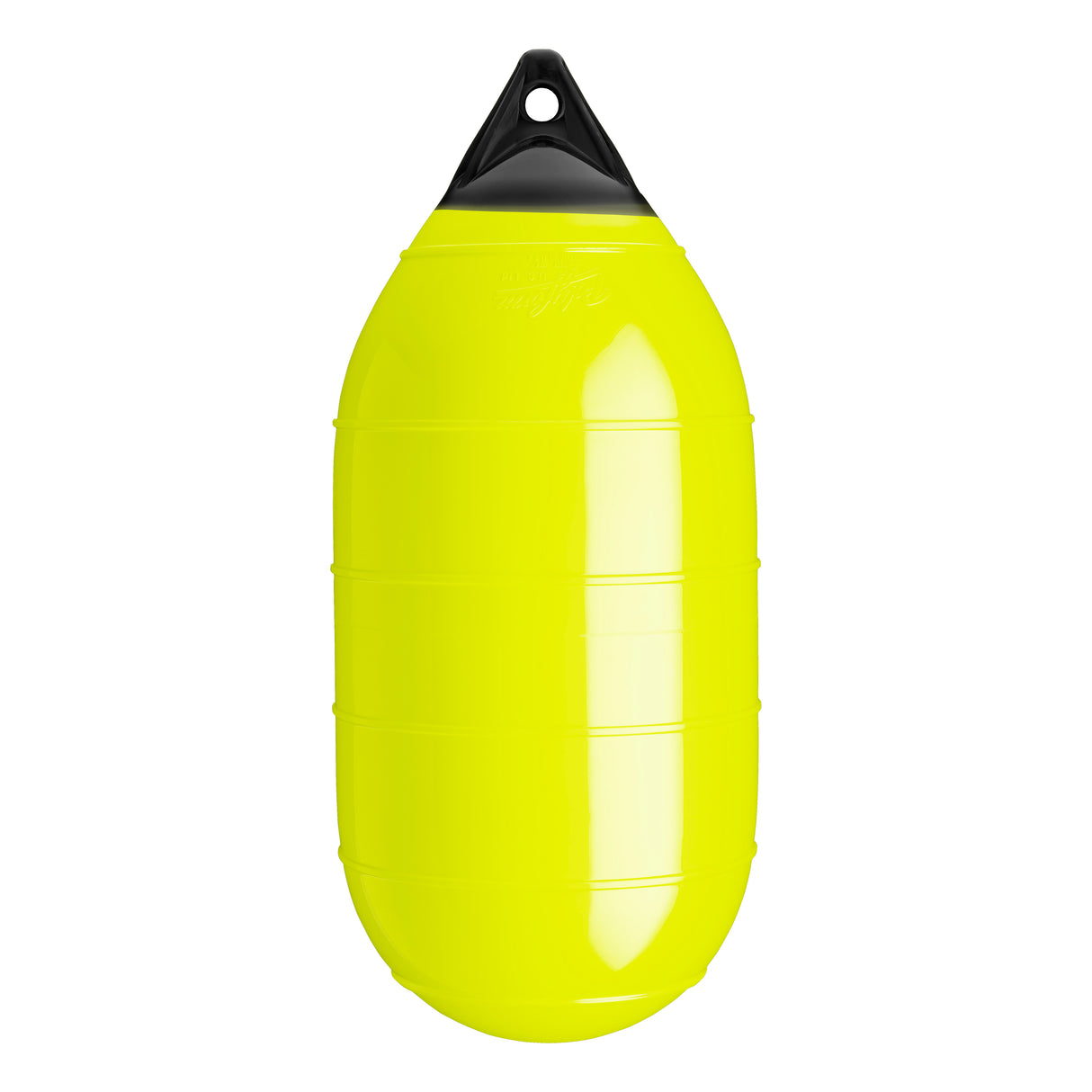 Saturn Yellow low drag buoy with Black-Top, Polyform LD-3 