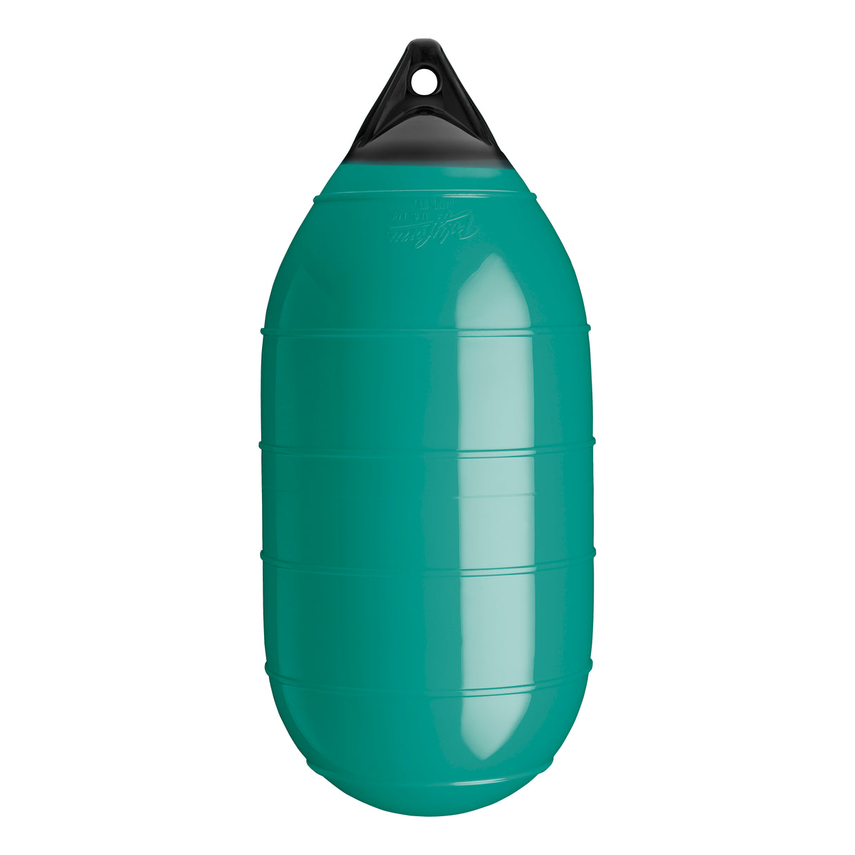 Teal low drag buoy with Black-Top, Polyform LD-3