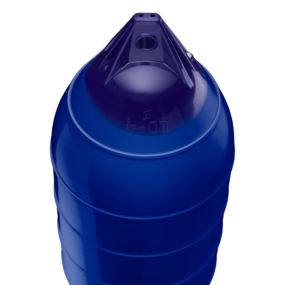 Cobalt Blue inflatable low drag buoy, Polyform LD-4 angled shot