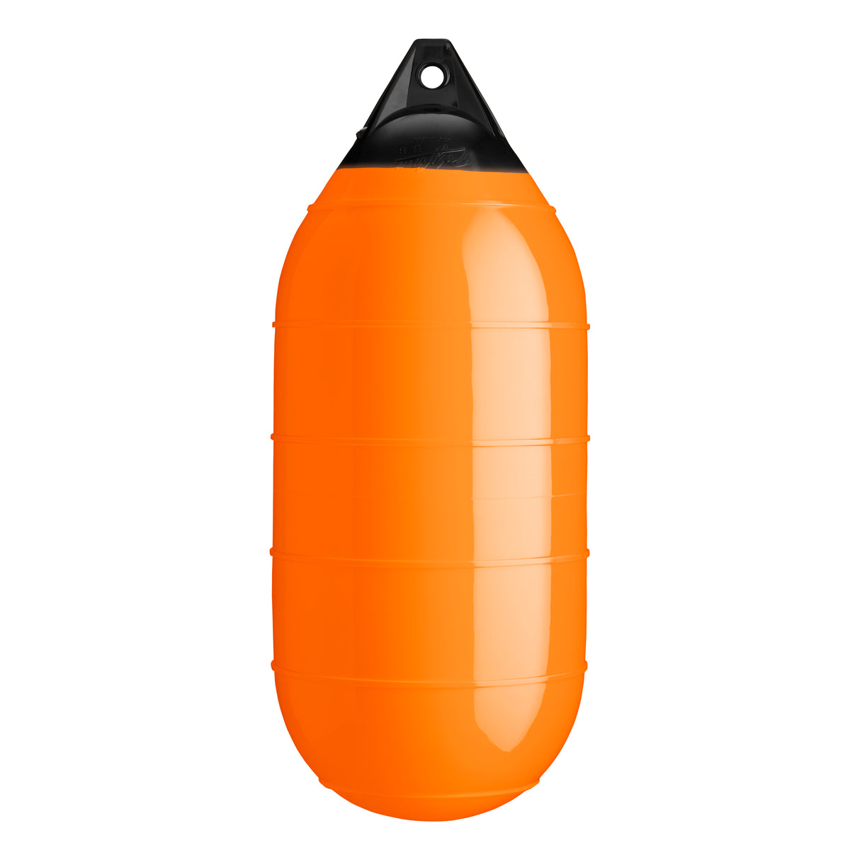 Orange low drag buoy with Black-Top, Polyform LD-4