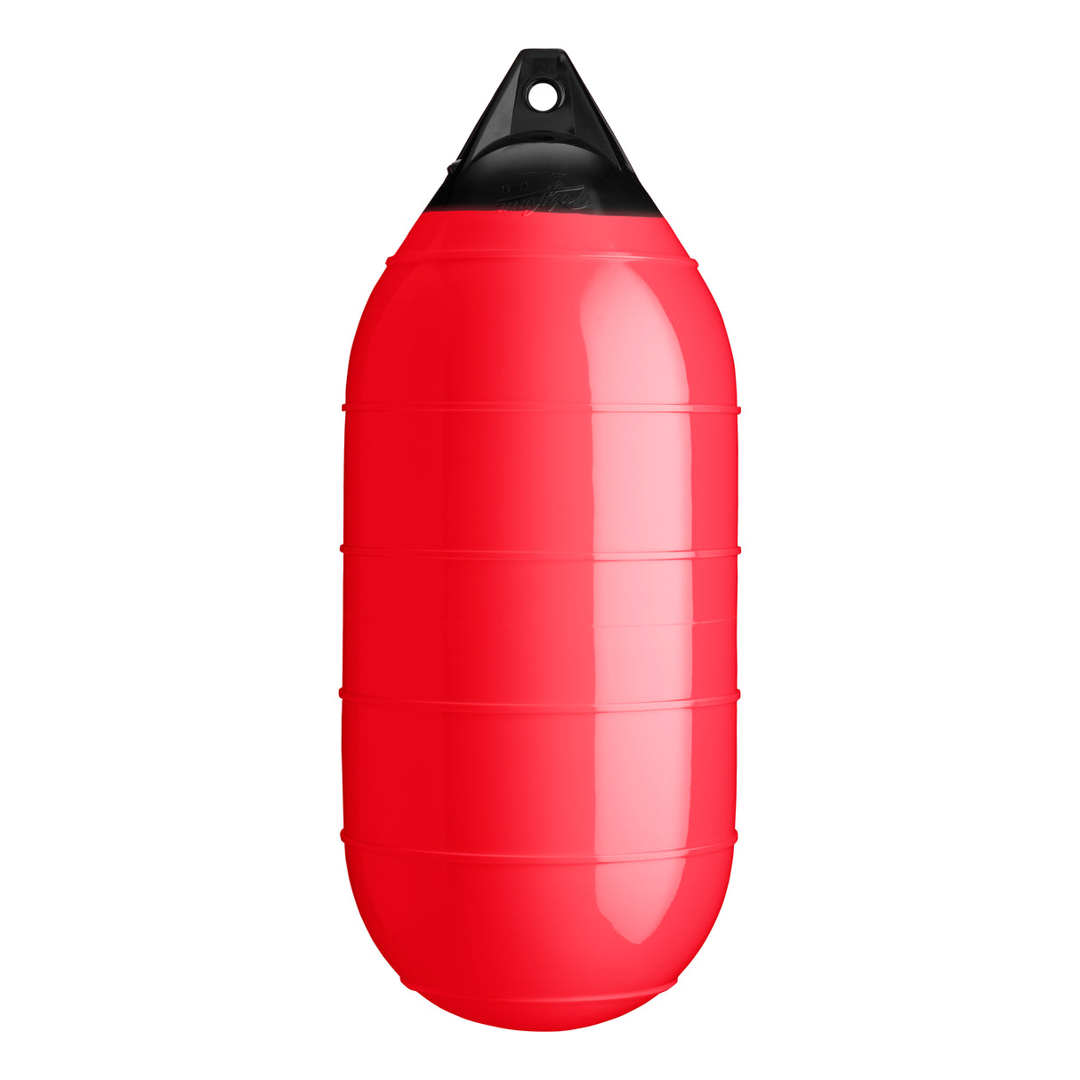 Red low drag buoy with Black-Top, Polyform LD-4