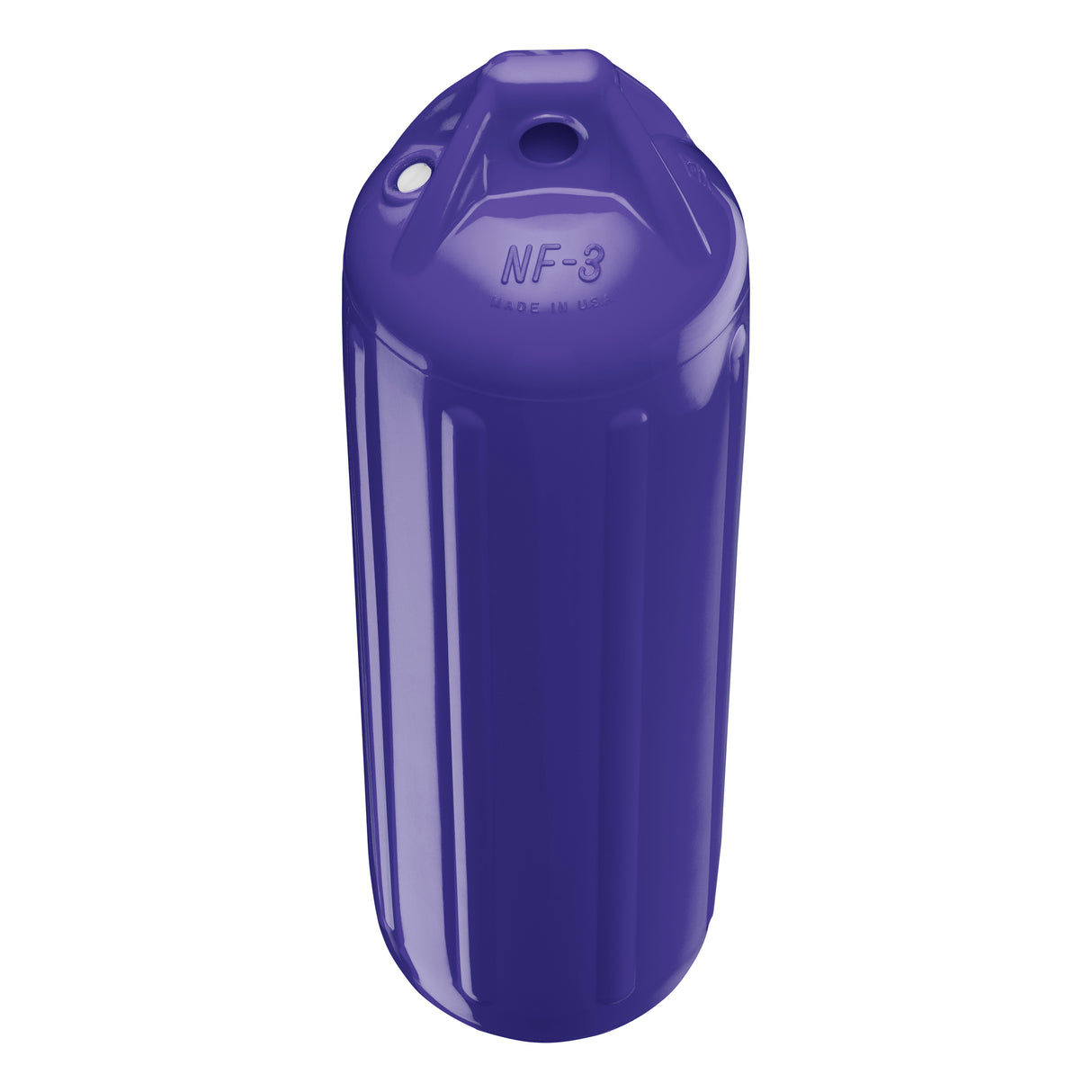 Purple boat fender, Polyform NF-3 angled shot