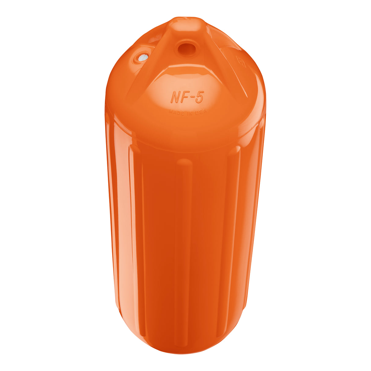 International Orange boat fender, Polyform NF-5 angled shot