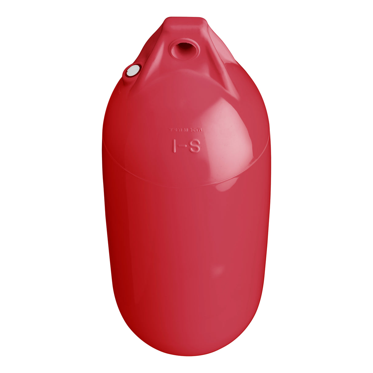 Small buoy and boat fender, Polyform S-1 Classic Red angled shot