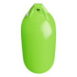 Small buoy and boat fender, Polyform S-1 Lime angled shot