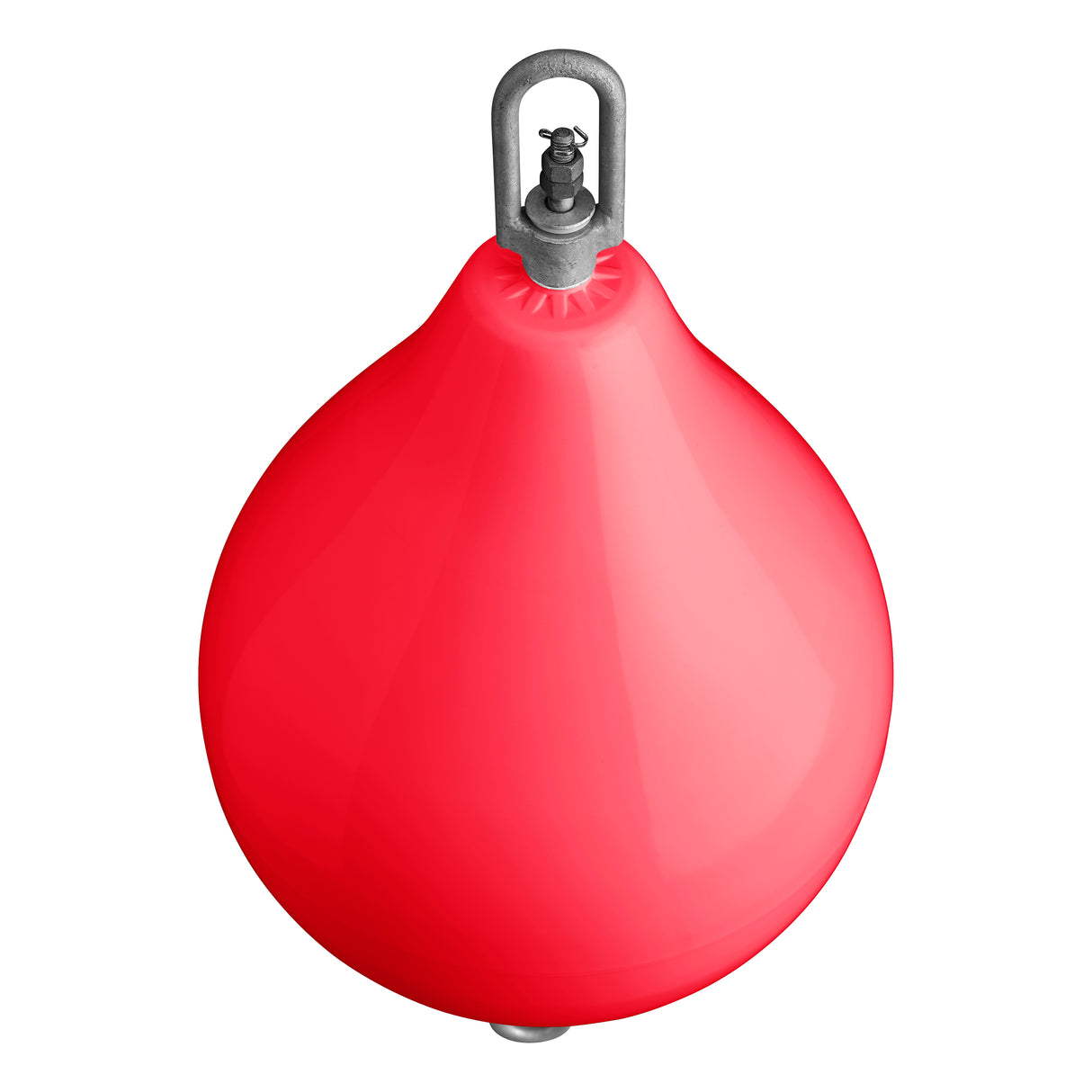 CM-3 Mooring Buoy with galvanized steel mooring iron and shackle, red