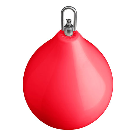 CM-3 Mooring Buoy with stainless steel mooring iron and shackle, red