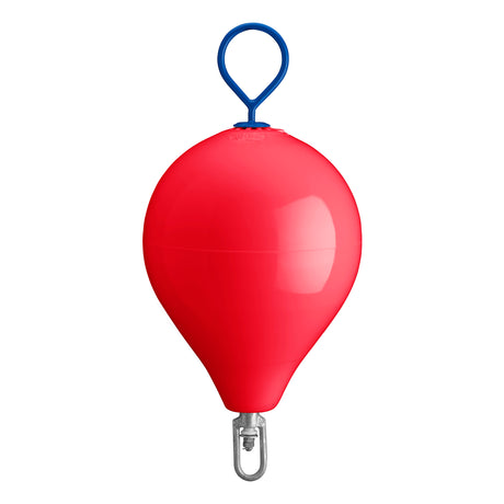 CM-3 Mooring Buoy with galvanized steel mooring iron and shackle, red