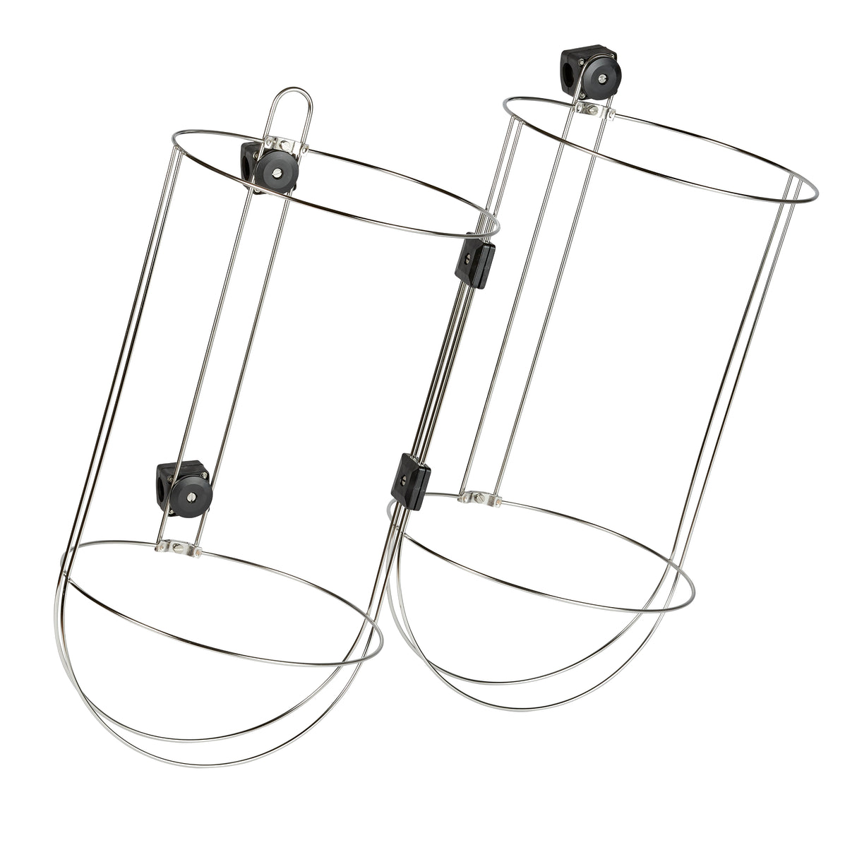 Boat fender holders made of stainless steel and joined together 