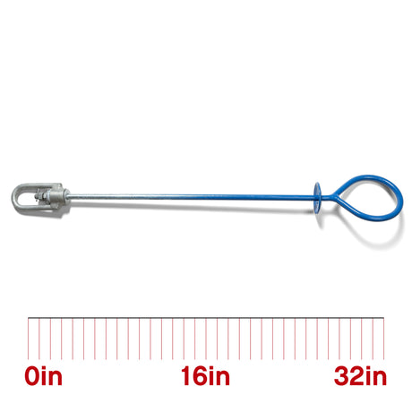 CM-3 Mooring Iron with Swivel Shackle Assembly (Galvanized)