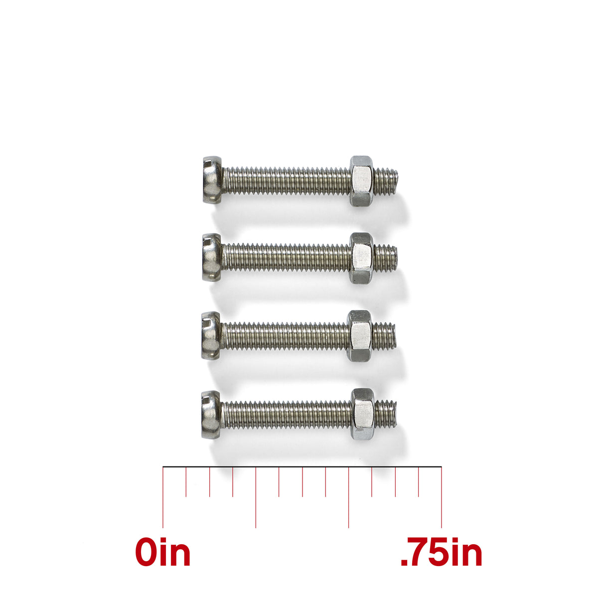 Long Bolts and Nuts for Fender Holder Rail Mounts TFR-402 (4-pack)