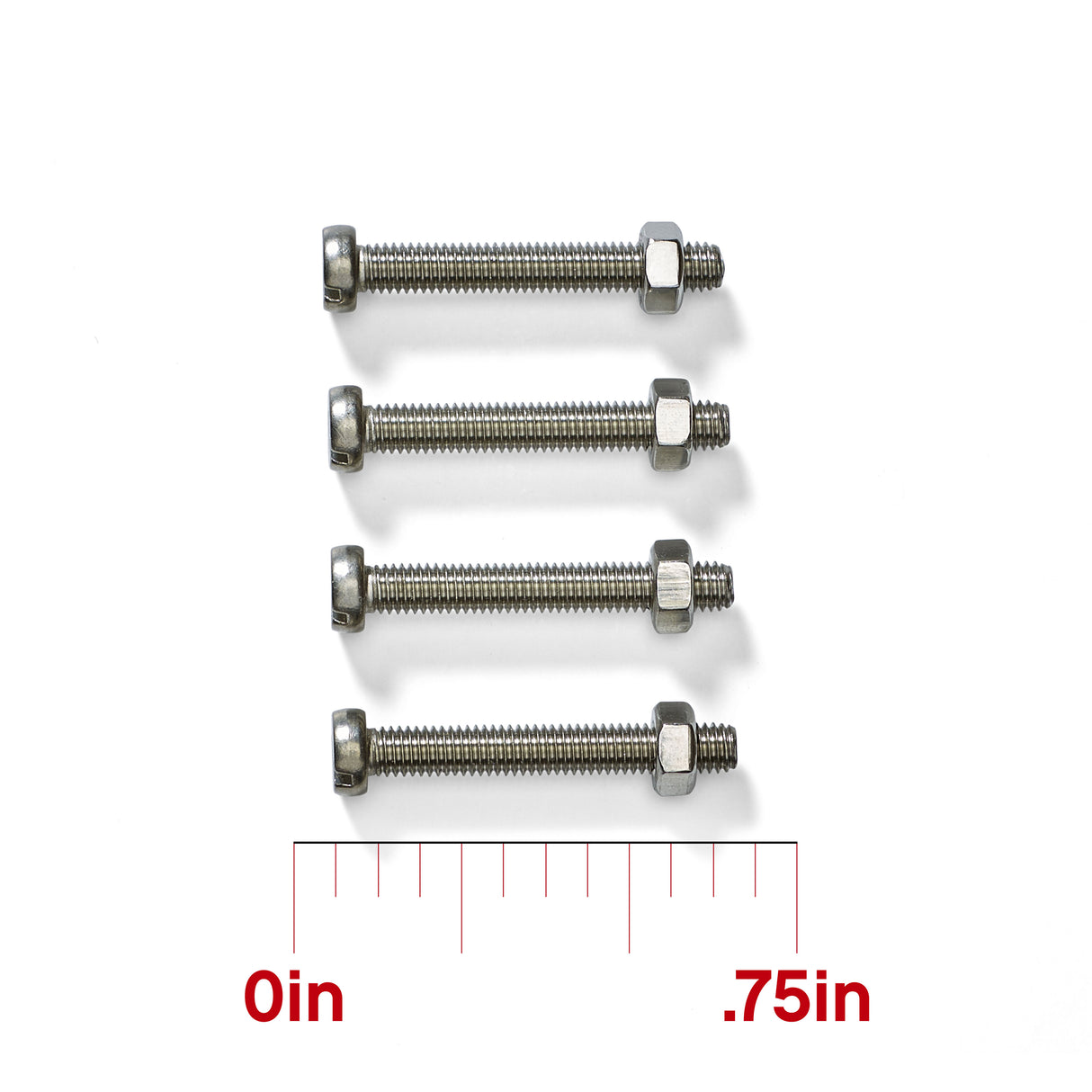 Long Bolts and Nuts for Fender Holder Rail Mounts TFR-404 (4-pack)