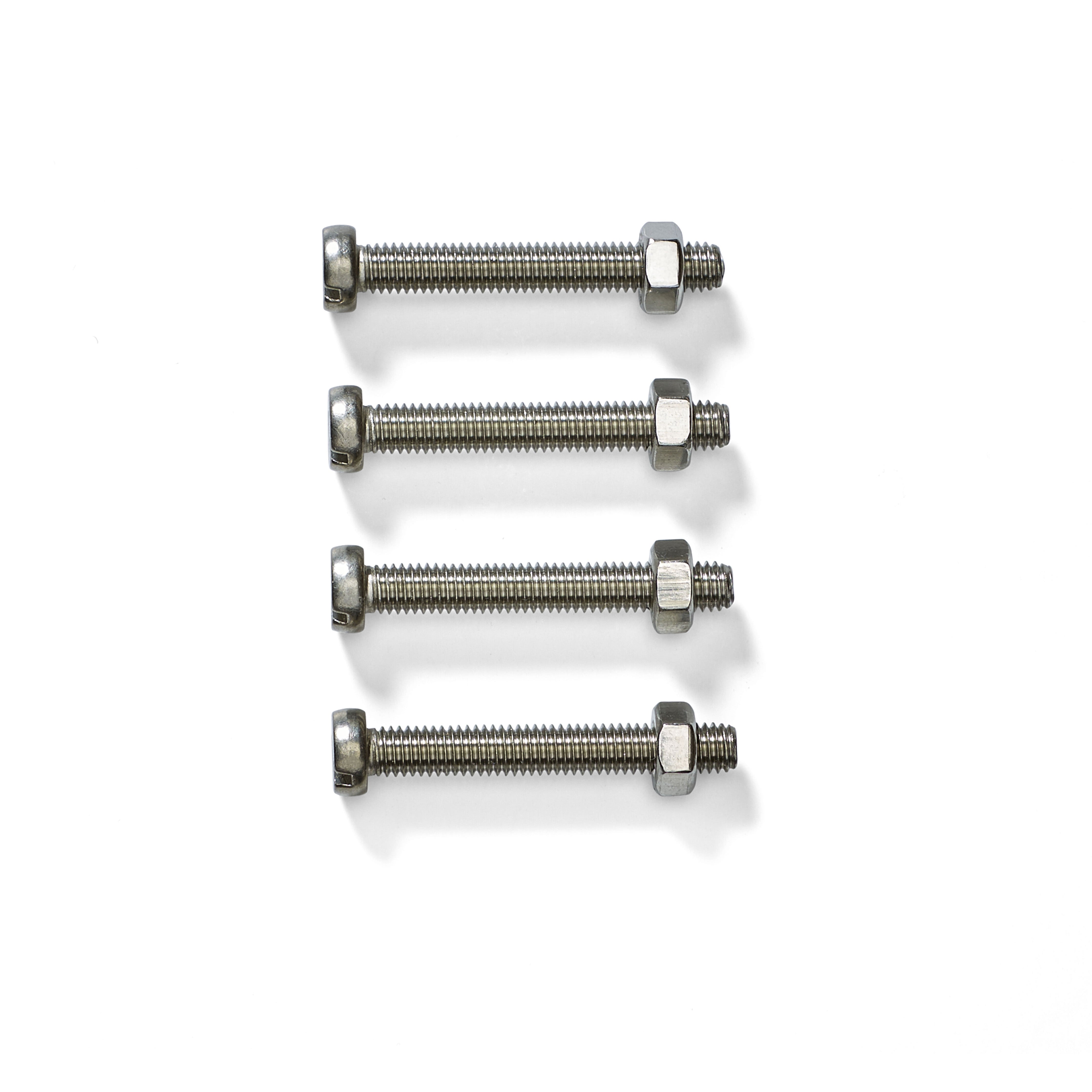 Long Bolts and Nuts for Fender Holder Rail Mounts TFR-404 (4-pack