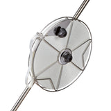 Stainless steel mooring reel with one inch polyester flat line