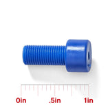 Polyform US inflation adapter shown with ruler dimensions for scale