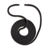 Polyform US boat fender line, whiplocked double braid nylon, twelve feet long, half inch diameter, black