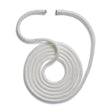 Polyform US boat fender line, whiplocked double braid nylon, twelve feet long, half inch diameter, white