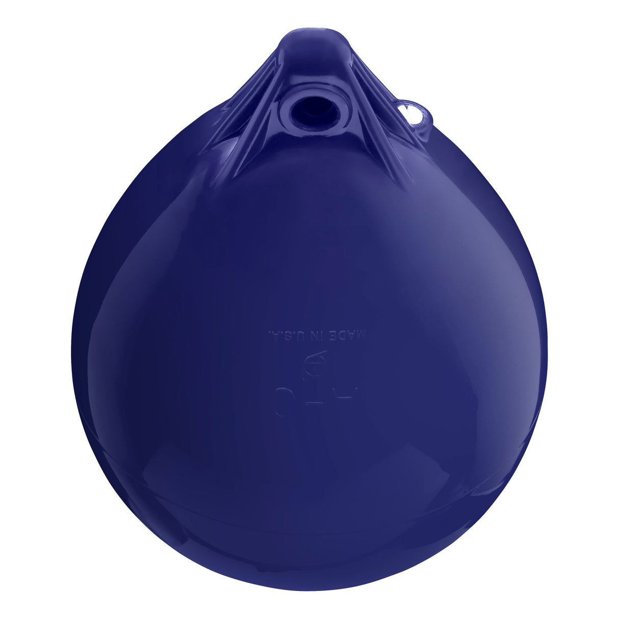 Navy Blue inflatable buoy, Polyform A-0 angled shot