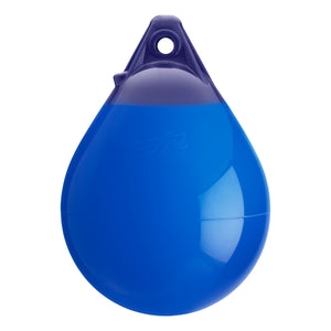 Blue inflatable buoy, Polyform A-0 