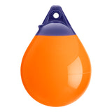 Orange inflatable buoy, Polyform A-0 