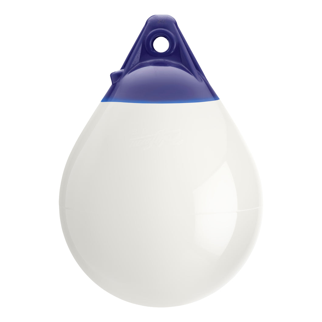 White inflatable buoy, Polyform A-0 