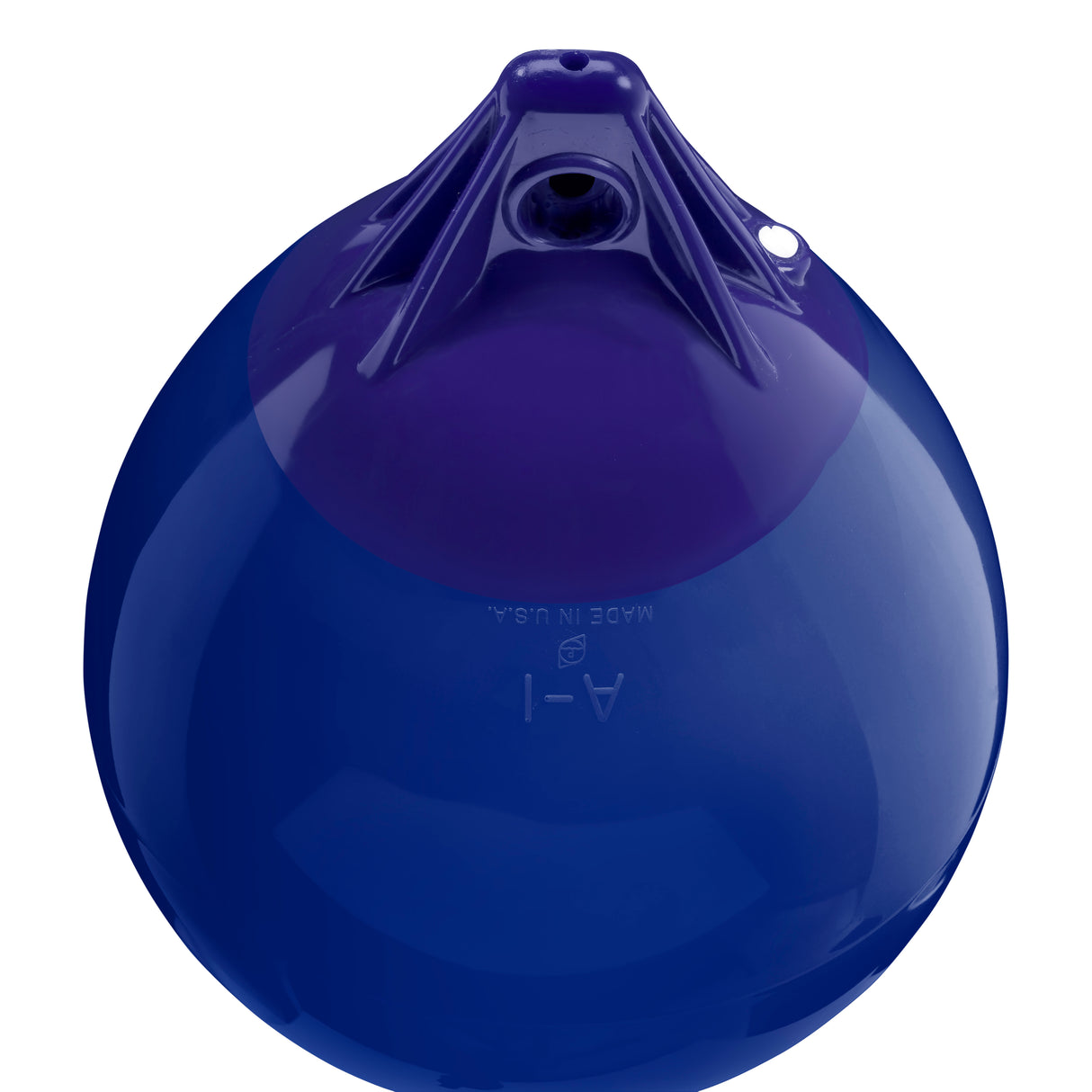 Cobalt Blue inflatable buoy, Polyform A-1 angled shot