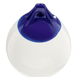 White inflatable buoy, Polyform A-1 angled shot
