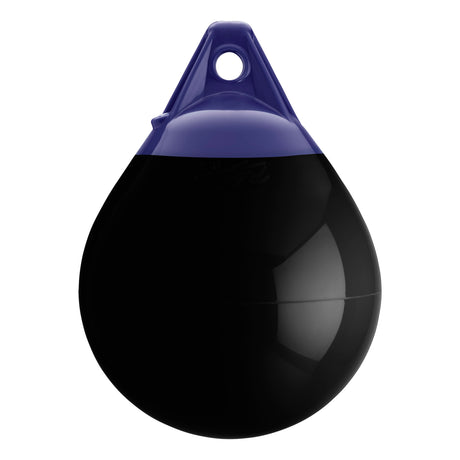 Black inflatable buoy, Polyform A-1 