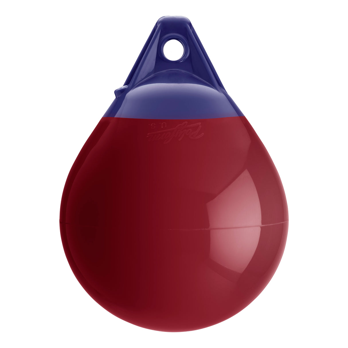Burgundy inflatable buoy, Polyform A-1 