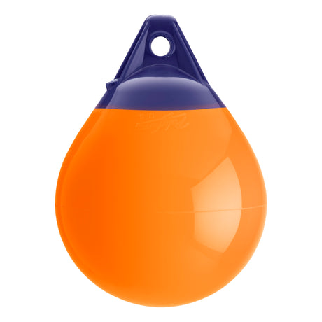Orange inflatable buoy, Polyform A-1 