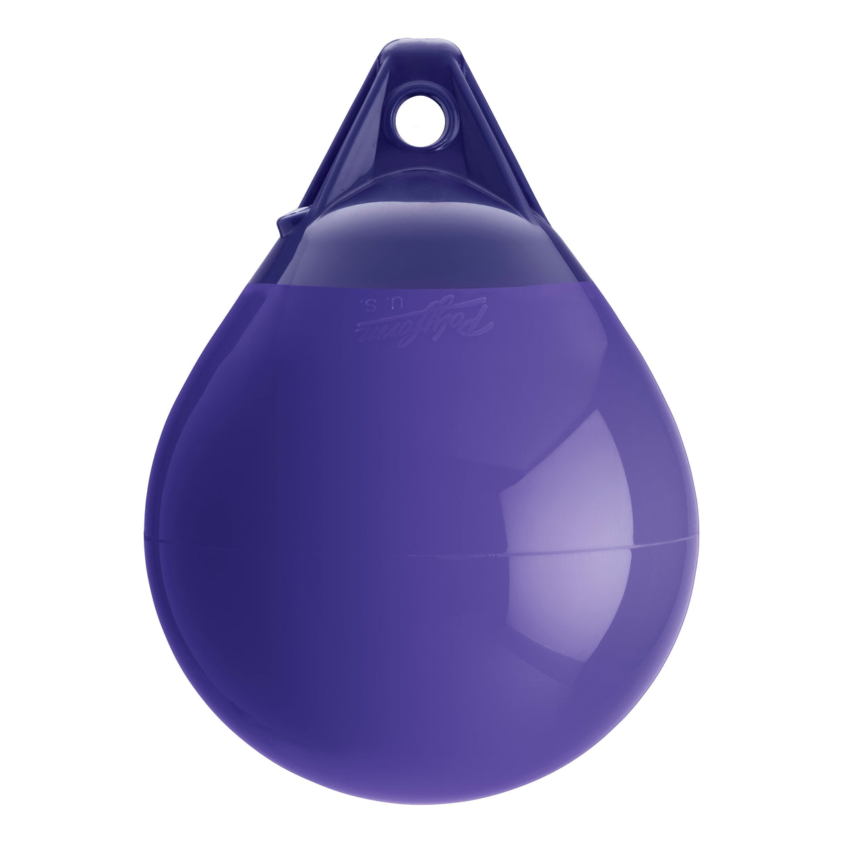Purple inflatable buoy, Polyform A-1 