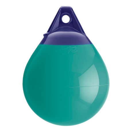 Teal inflatable buoy, Polyform A-1 