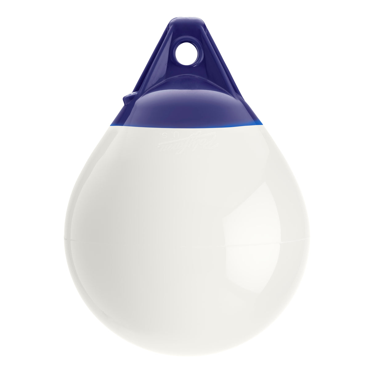 White inflatable buoy, Polyform A-1 