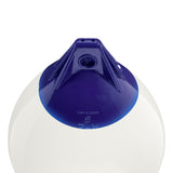 White inflatable buoy, Polyform A-2 angled shot