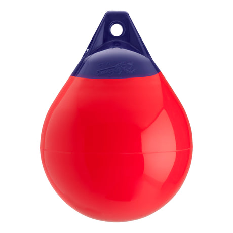 Red inflatable buoy, Polyform A-2 