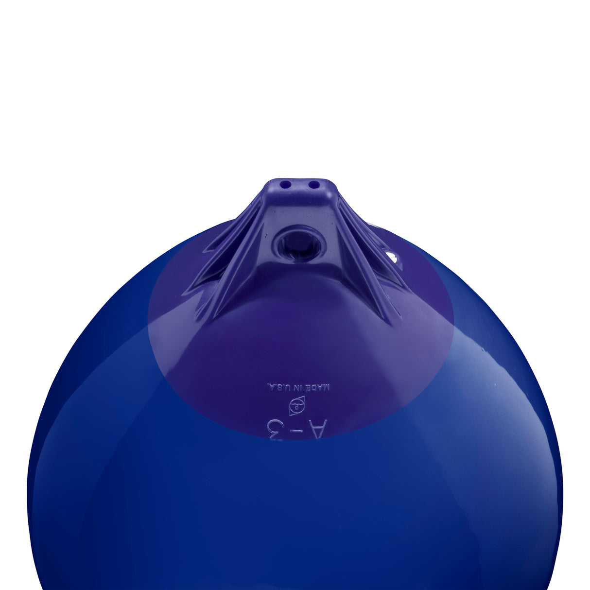 Cobalt Blue inflatable buoy, Polyform A-3 angled shot
