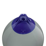 Grey inflatable buoy, Polyform A-3 angled shot
