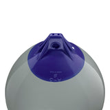 Grey inflatable buoy, Polyform A-3 angled shot
