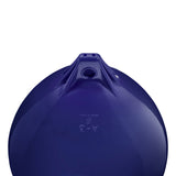 Navy Blue inflatable buoy, Polyform A-3 angled shot