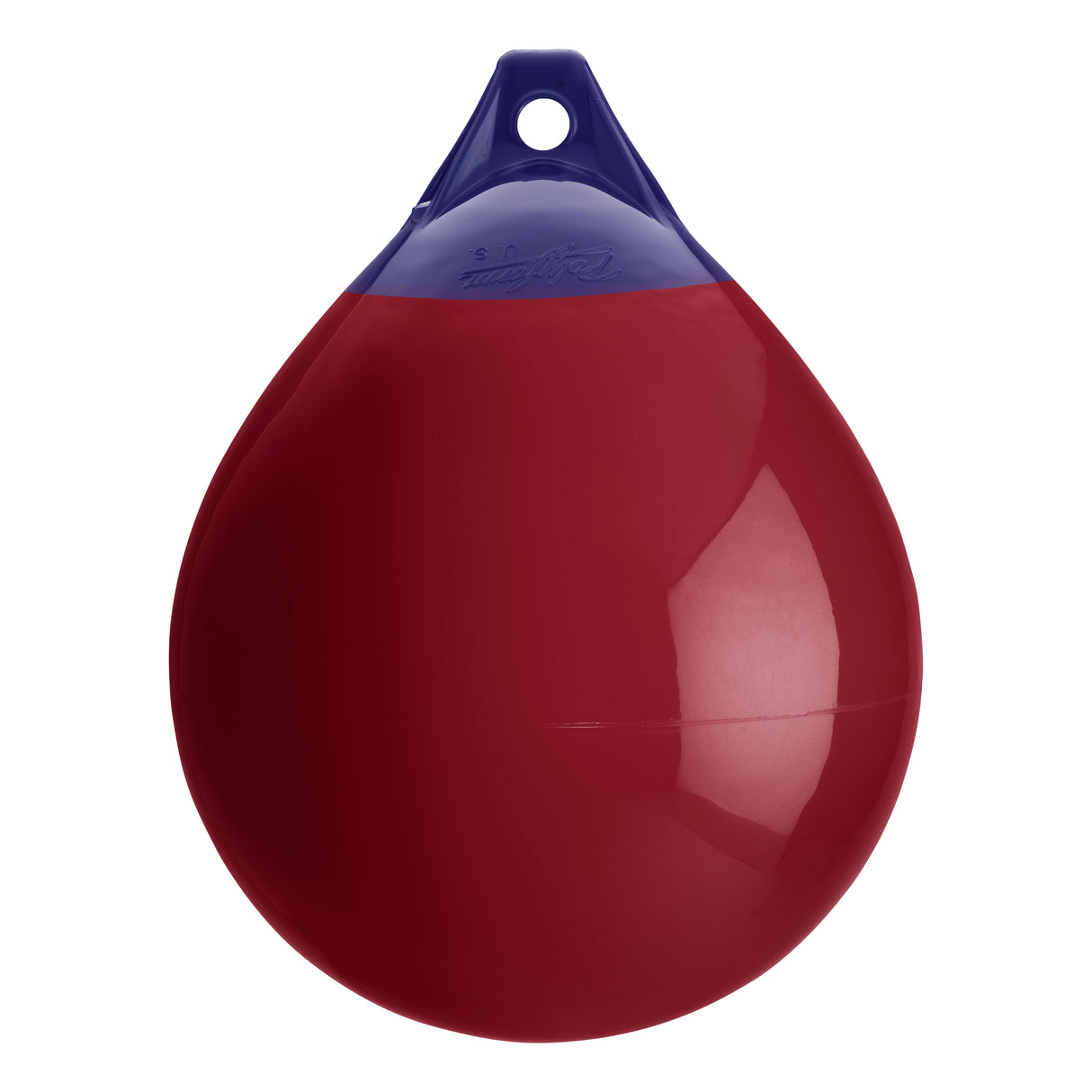 Burgundy inflatable buoy, Polyform A-3 