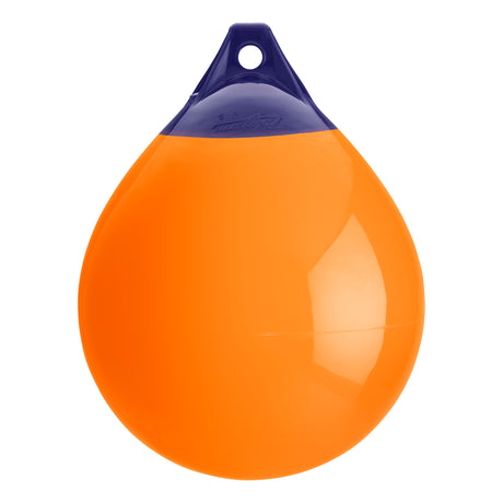 Orange inflatable buoy, Polyform A-3 
