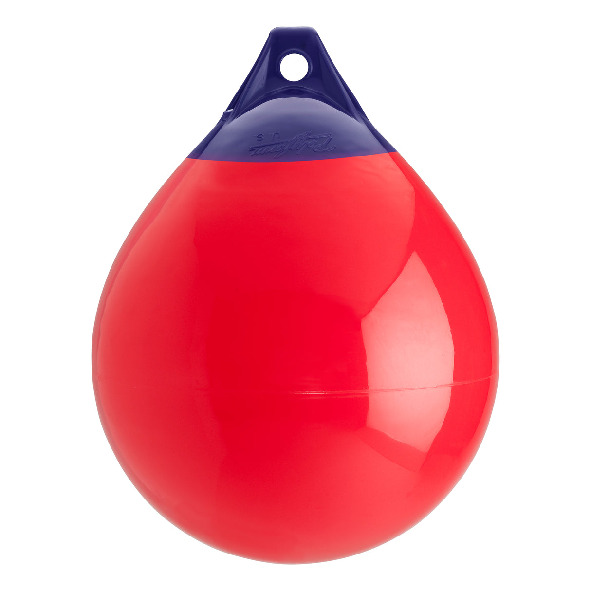 Red inflatable buoy, Polyform A-3 