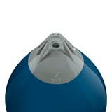 Catalina Blue buoy with Grey-Top, Polyform A-4 angled shot