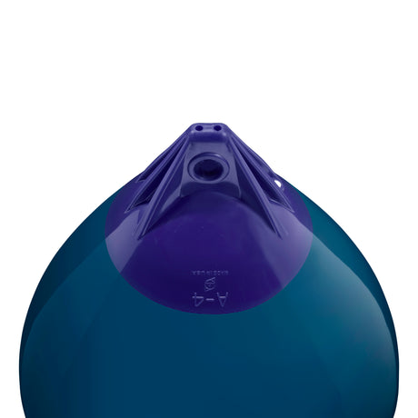 Catalina Blue inflatable buoy, Polyform A-4 angled shot