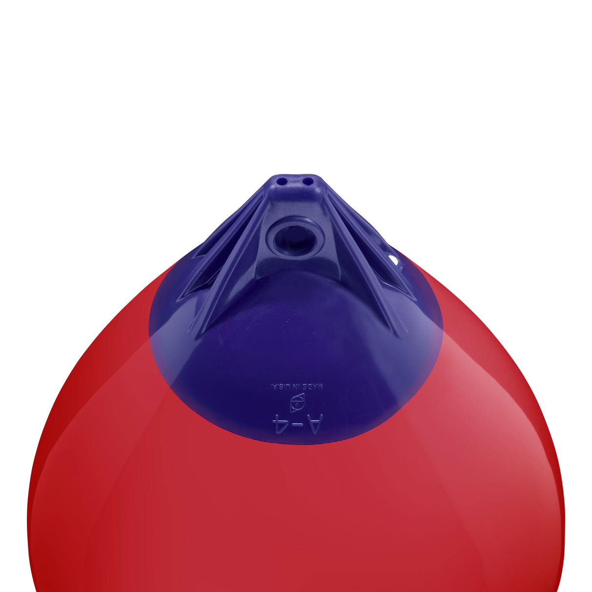 Classic Red inflatable buoy, Polyform A-4 angled shot