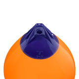 Orange inflatable buoy, Polyform A-4 angled shot