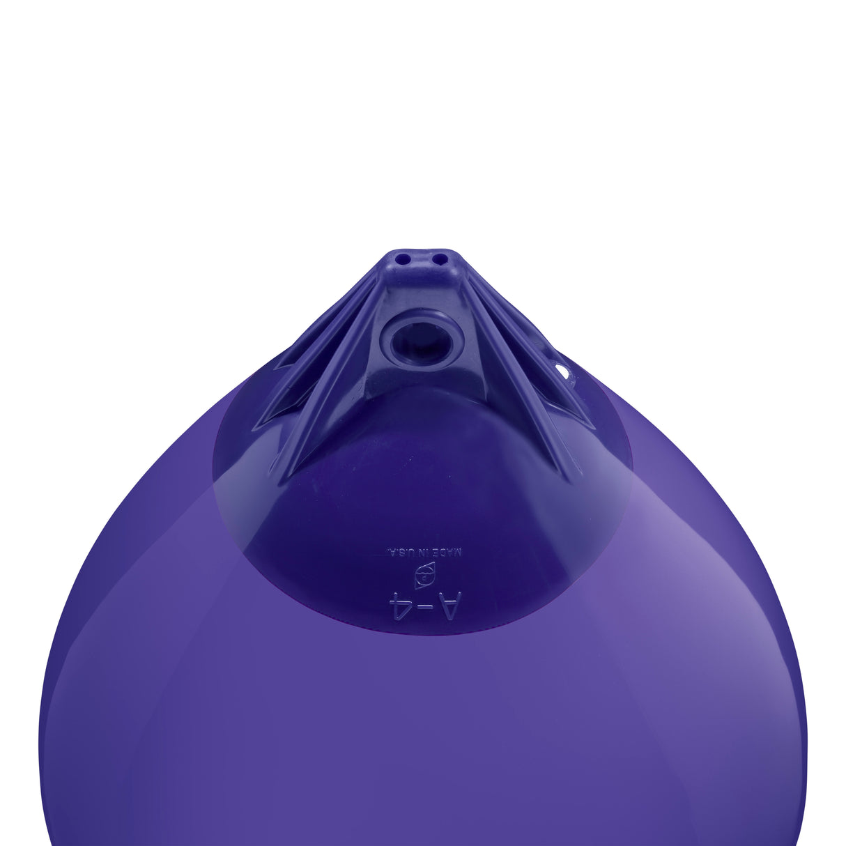 Purple inflatable buoy, Polyform A-4 angled shot