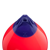Red inflatable buoy, Polyform A-4 angled shot